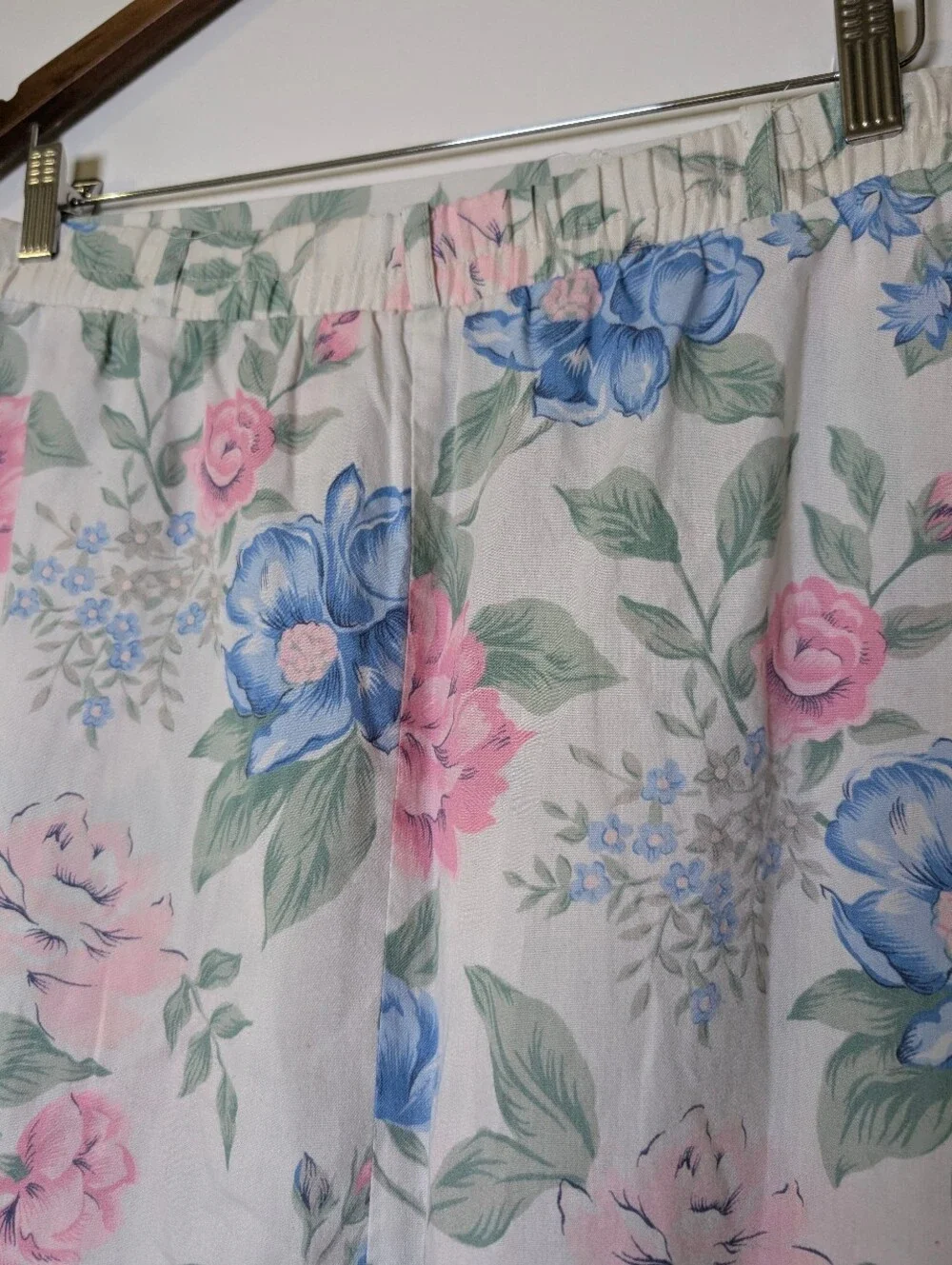 Romantic Cottagecore Floral Midi Skirt Pastel Garden Prairie Skirt M Summer - Picture 5 of 7